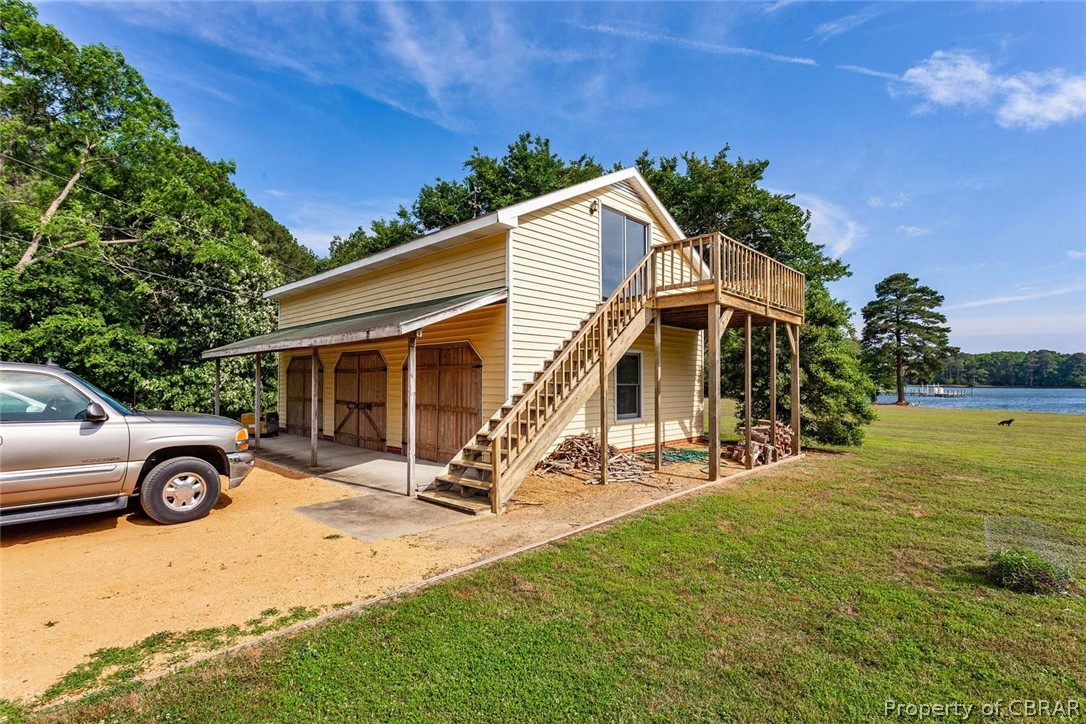 2390 Little Bay Road White Stone, VA 22578 - Photo 16 of 50 Detached 3 Bay Garage Workshop! Open the Doors on both Sides & Enjoy the Breezes!
