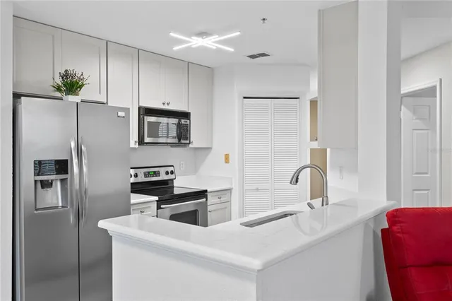 a view of a building with a street