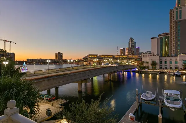 a view of swimming pool from a balcony