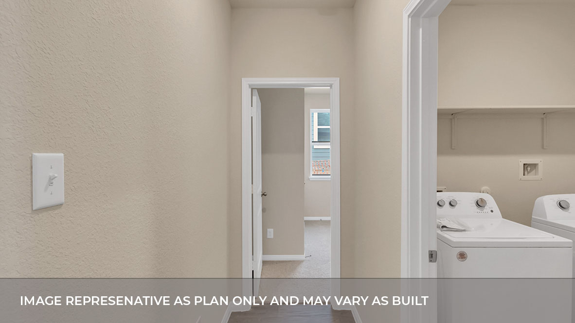 193 Balmorhea Street Kyle, TX 78640 - Photo 13 of 29 a view of a bedroom with baby and white paint