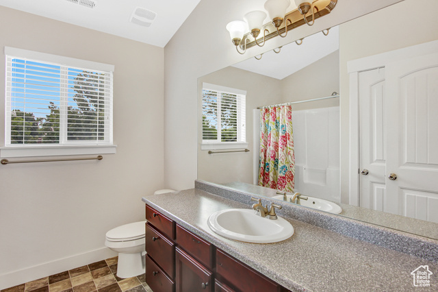 4 Hanauer Place Murray, UT 84107 - Photo 22 of 24 Full bath featuring vanity and a shower with curtain