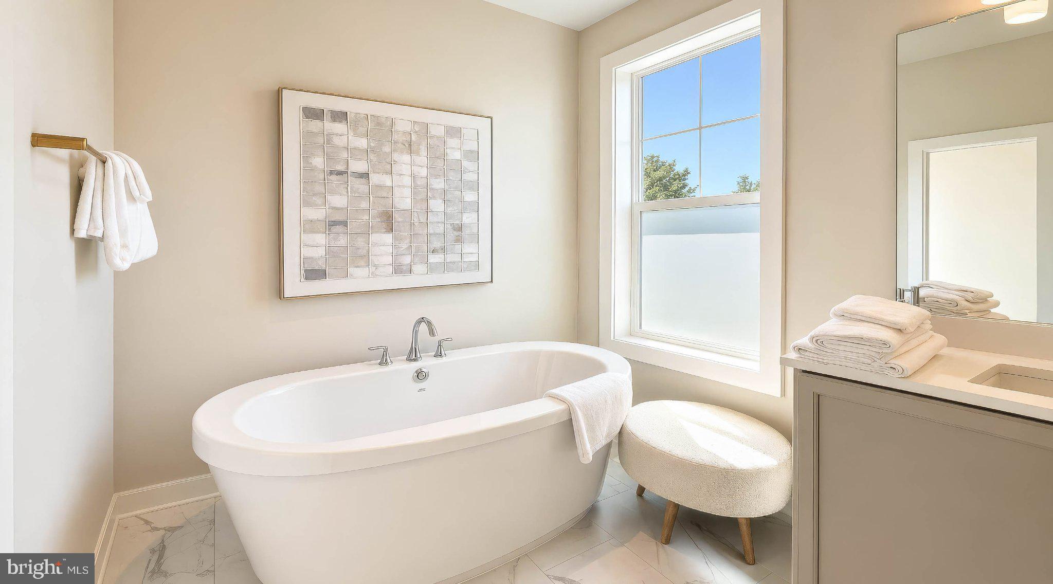 8785 Helleber Spring Circle Frederick, MD 21701 - Photo 32 of 49 Serene bathroom with modern elegance.
