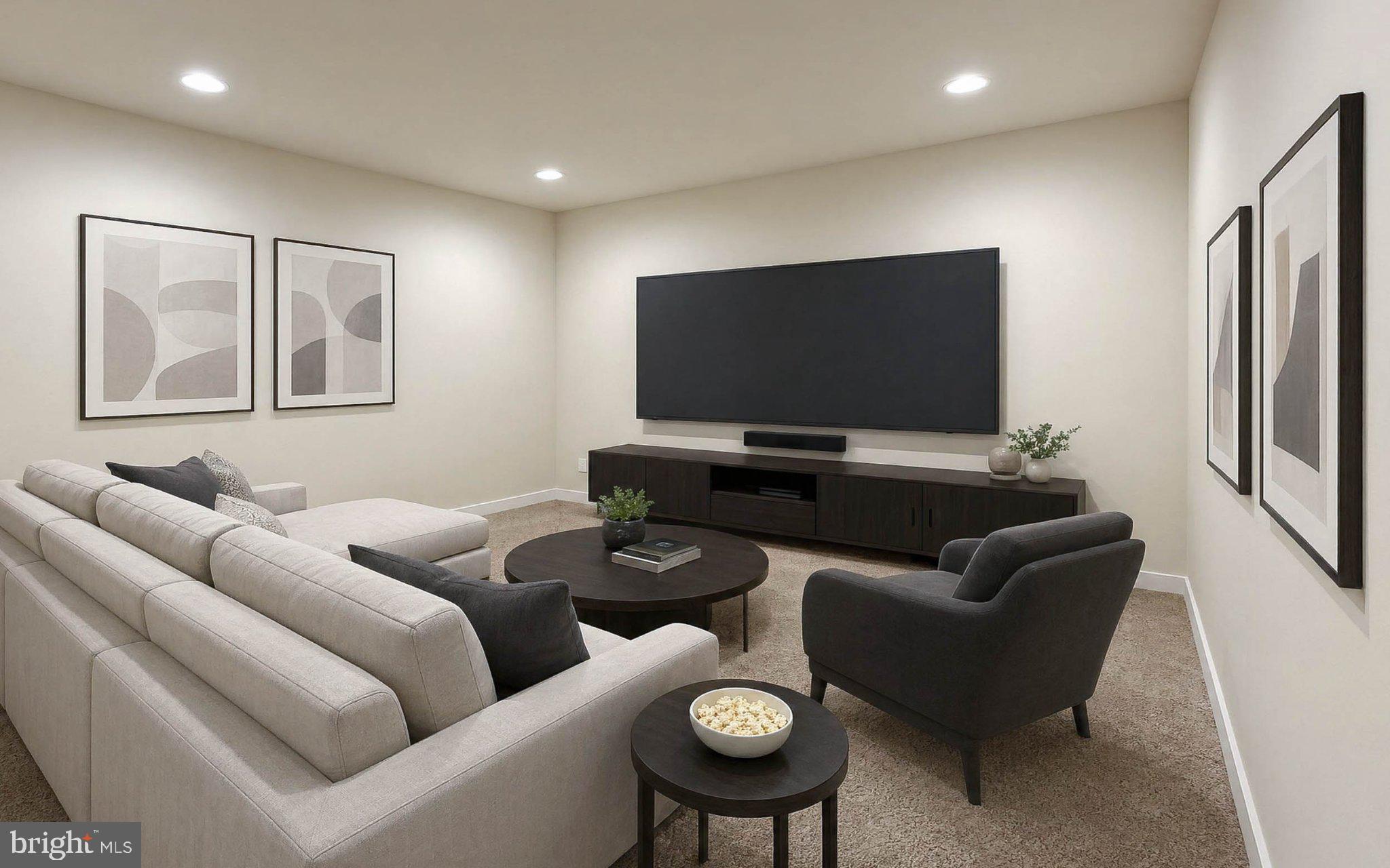 8785 Helleber Spring Circle Frederick, MD 21701 - Photo 45 of 49 a living room with furniture and a flat screen tv