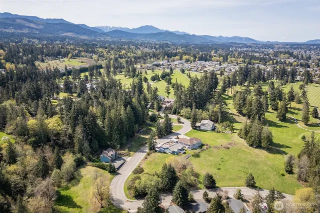 a view of a lake with a mountain