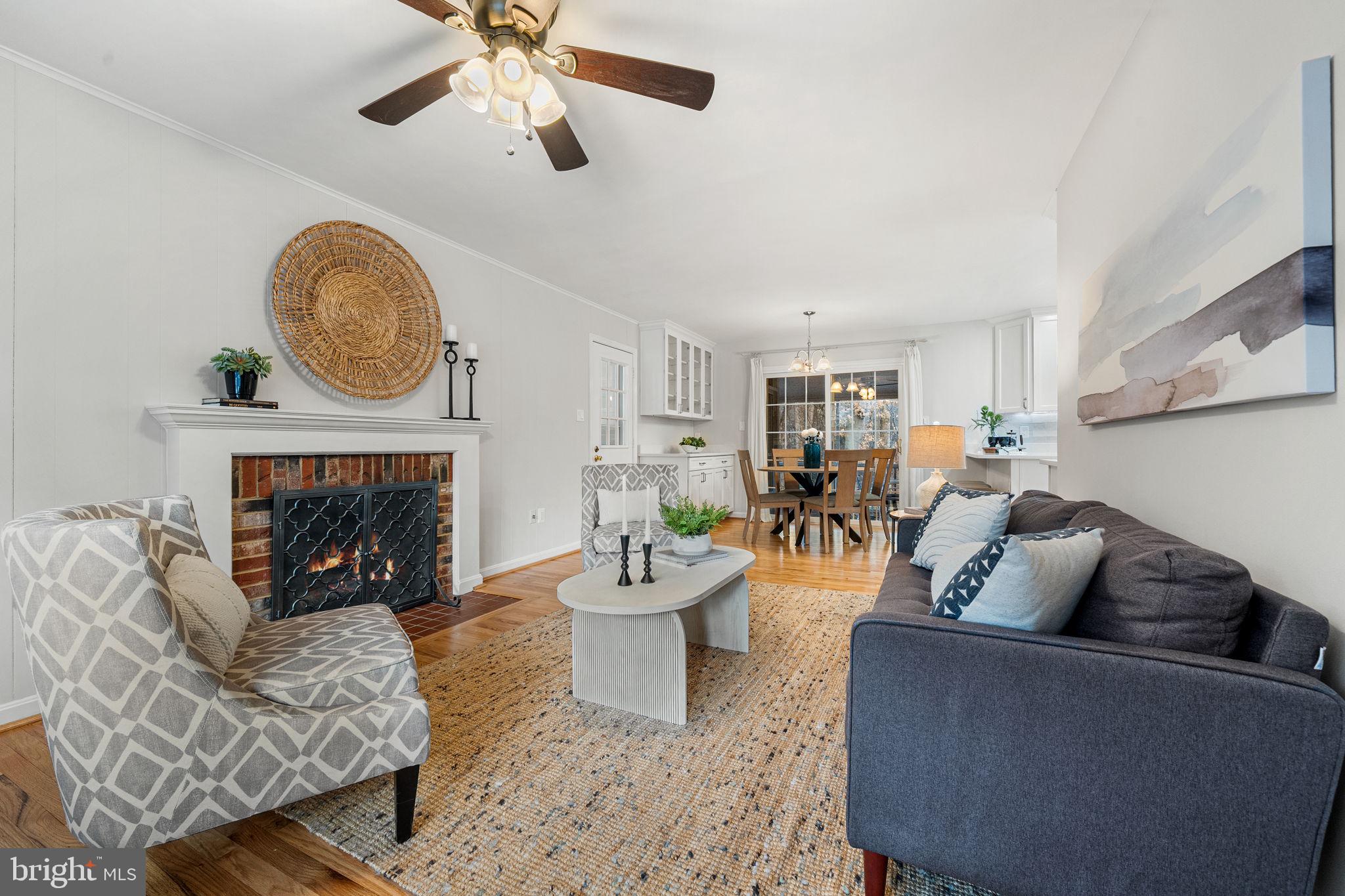 7149 Game Lord Drive Springfield, VA 22153 - Photo 29 of 59 Cozy Woodburning Fireplace