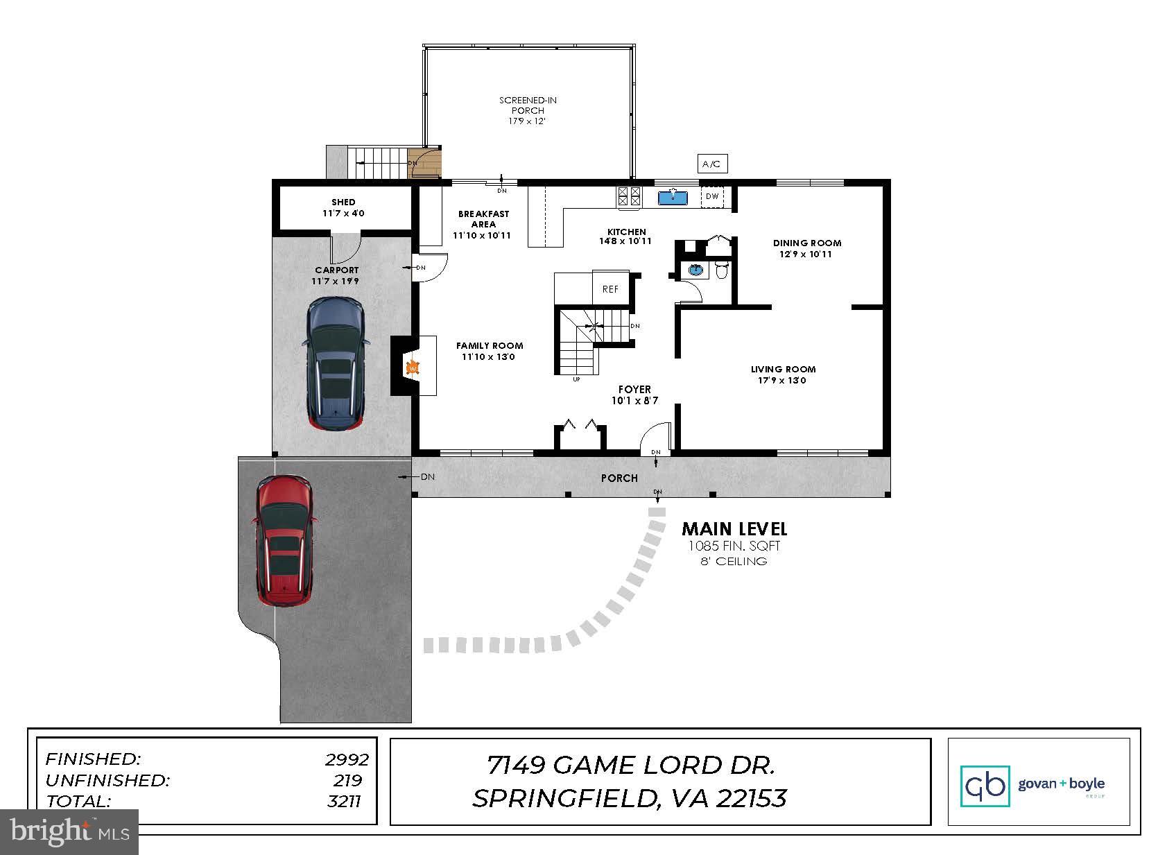 7149 Game Lord Drive Springfield, VA 22153 - Photo 58 of 59 Floor Plan Main Level