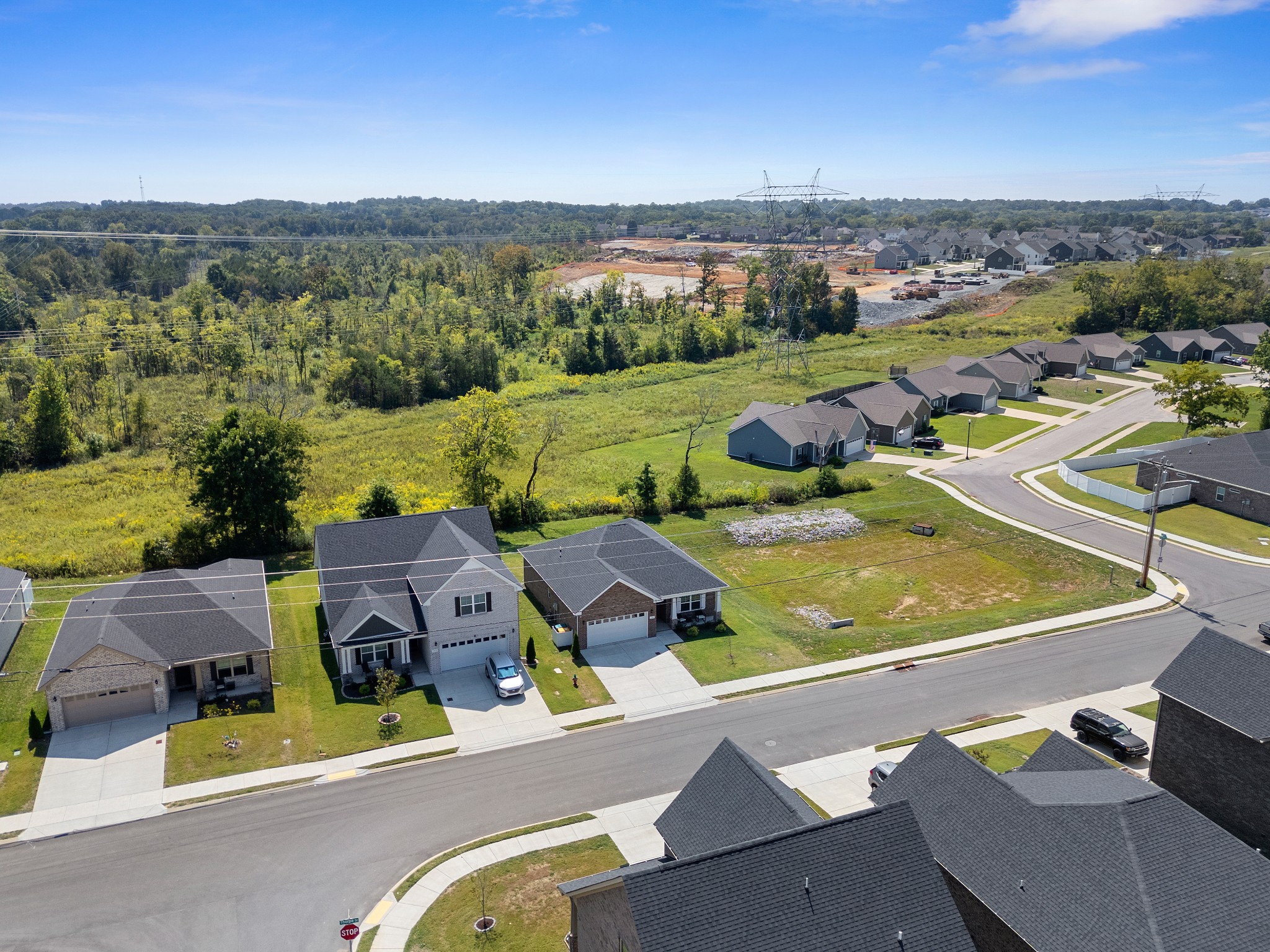 284 Thorpe Drive Spring Hill, TN 37174 - Photo 30 of 34 an aerial view of a house with big yard