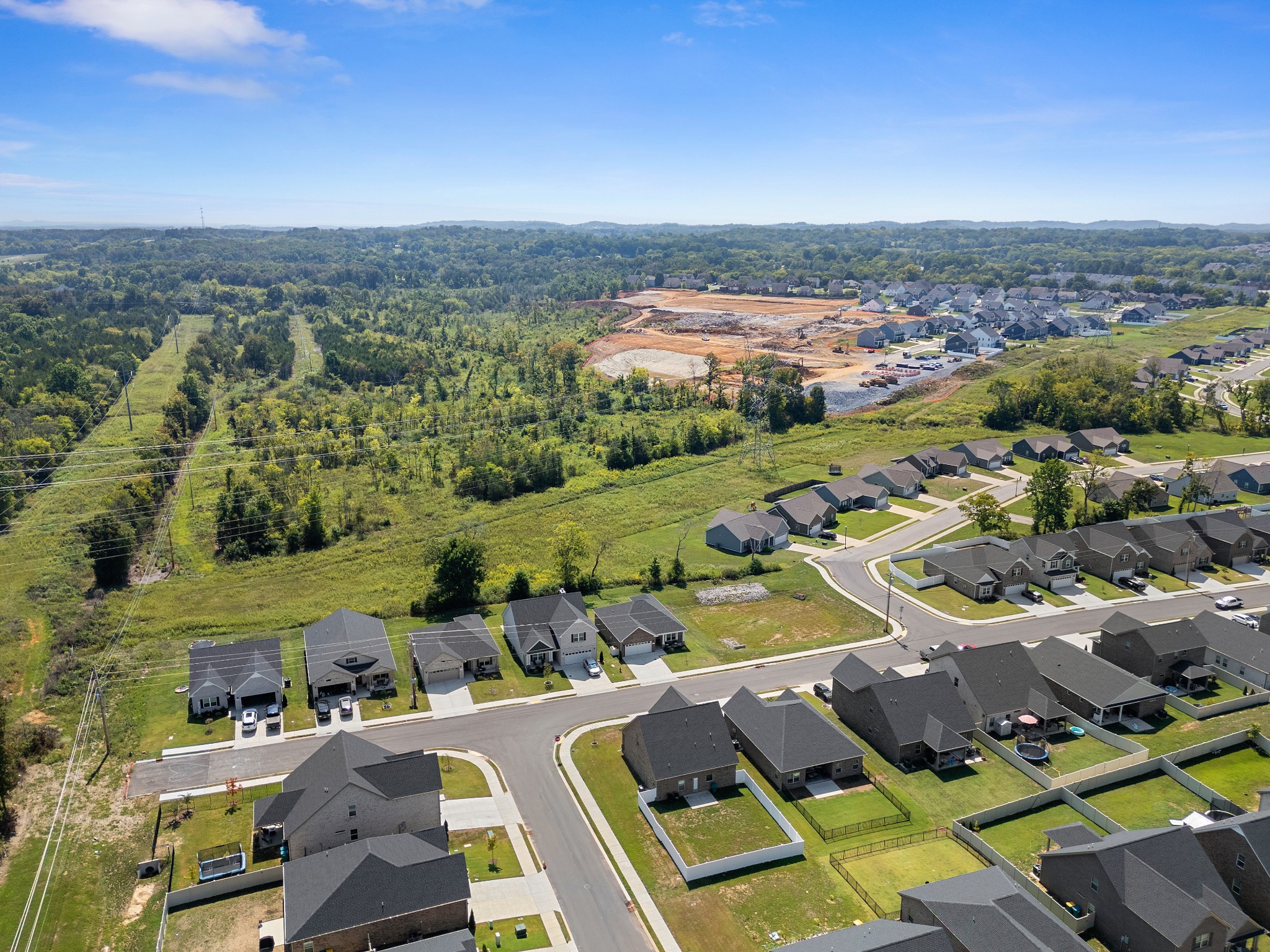 284 Thorpe Drive Spring Hill, TN 37174 - Photo 32 of 34 an aerial view of residential houses with outdoor space