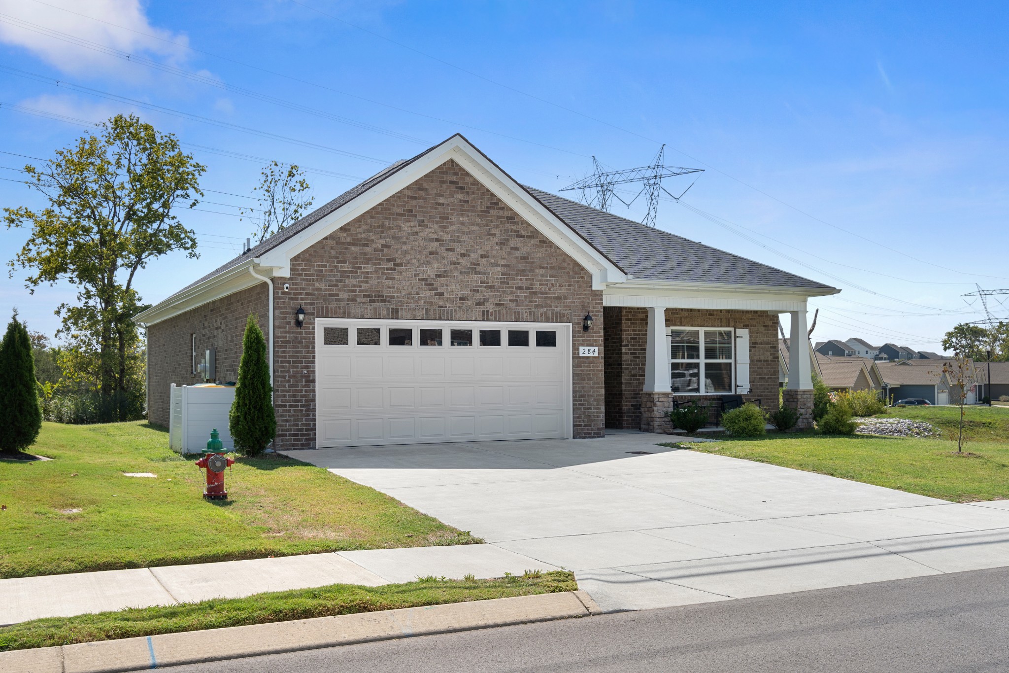 284 Thorpe Drive Spring Hill, TN 37174 - Photo 5 of 34 a front view of a house with a garden and plants