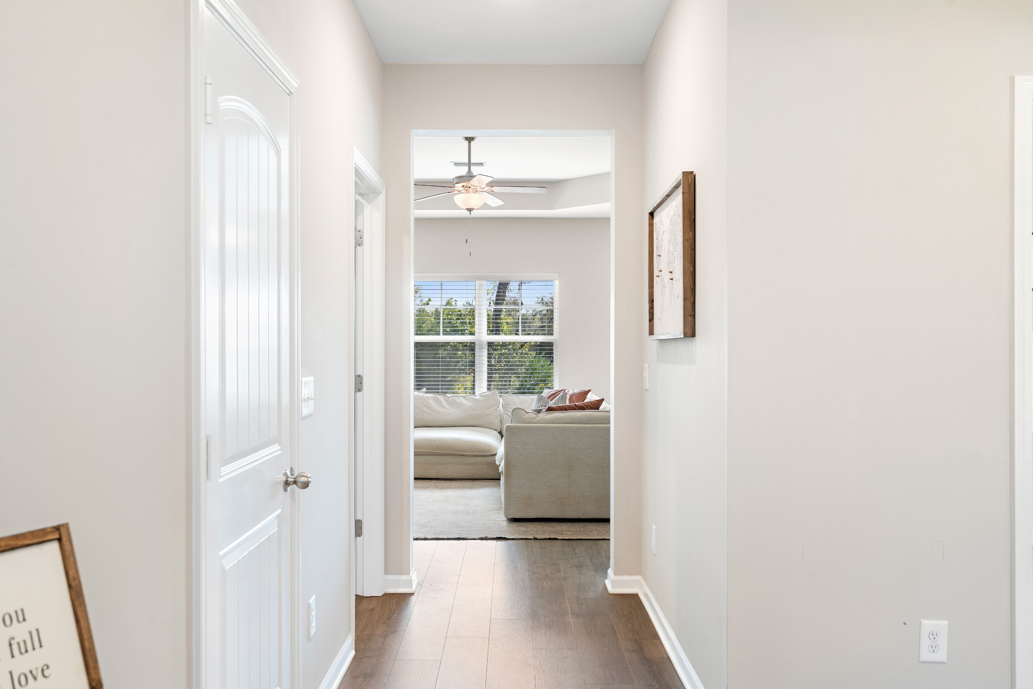 284 Thorpe Drive Spring Hill, TN 37174 - Photo 6 of 34 a bedroom with a bed and a chandelier