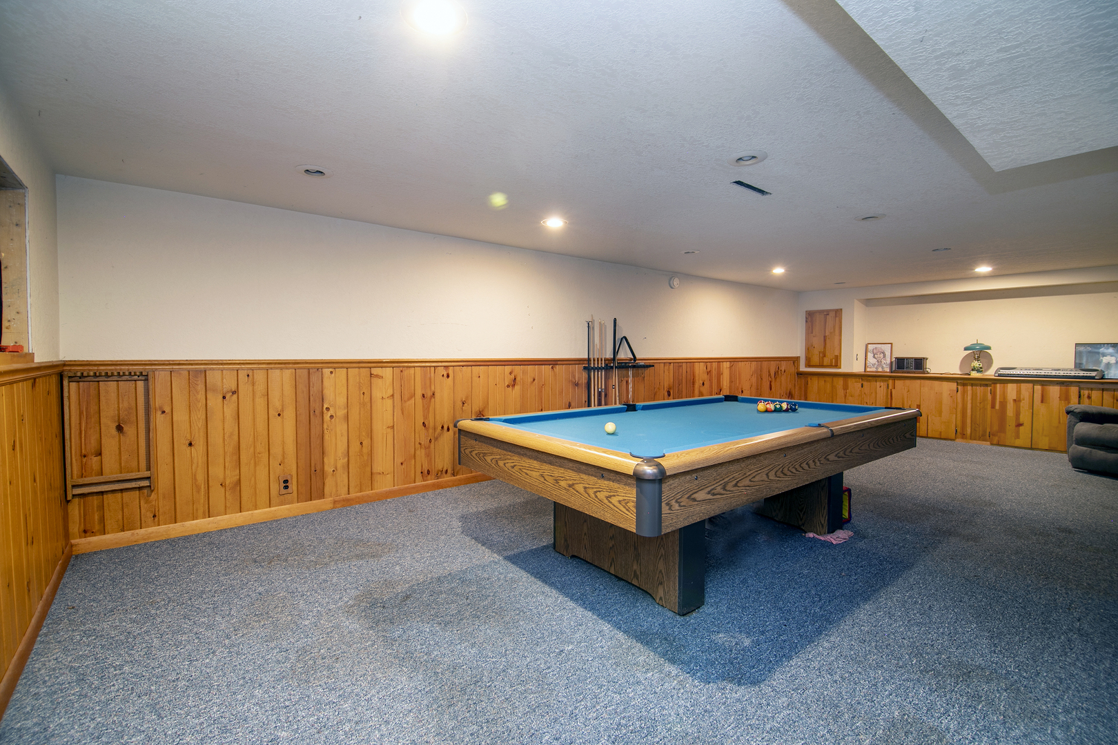 418 South 5000W Road Kankakee, IL 60901 - Photo 14 of 38 a room with pool table and flat screen tv