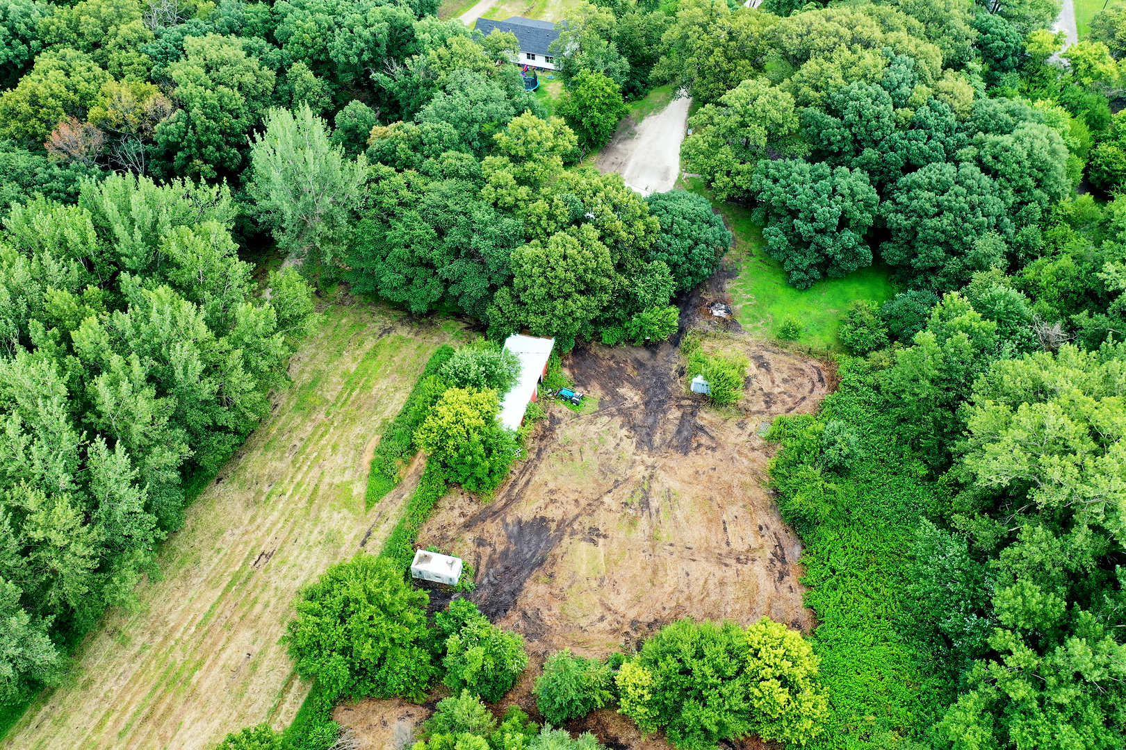 418 South 5000W Road Kankakee, IL 60901 - Photo 35 of 38 an aerial view of a yard