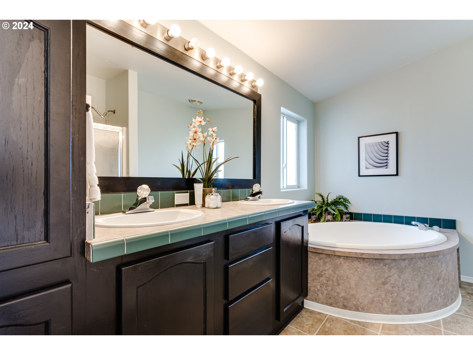 2533 Maia Loop Springfield, OR 97477 - Photo 13 of 28 a bathroom with a sink and a mirror