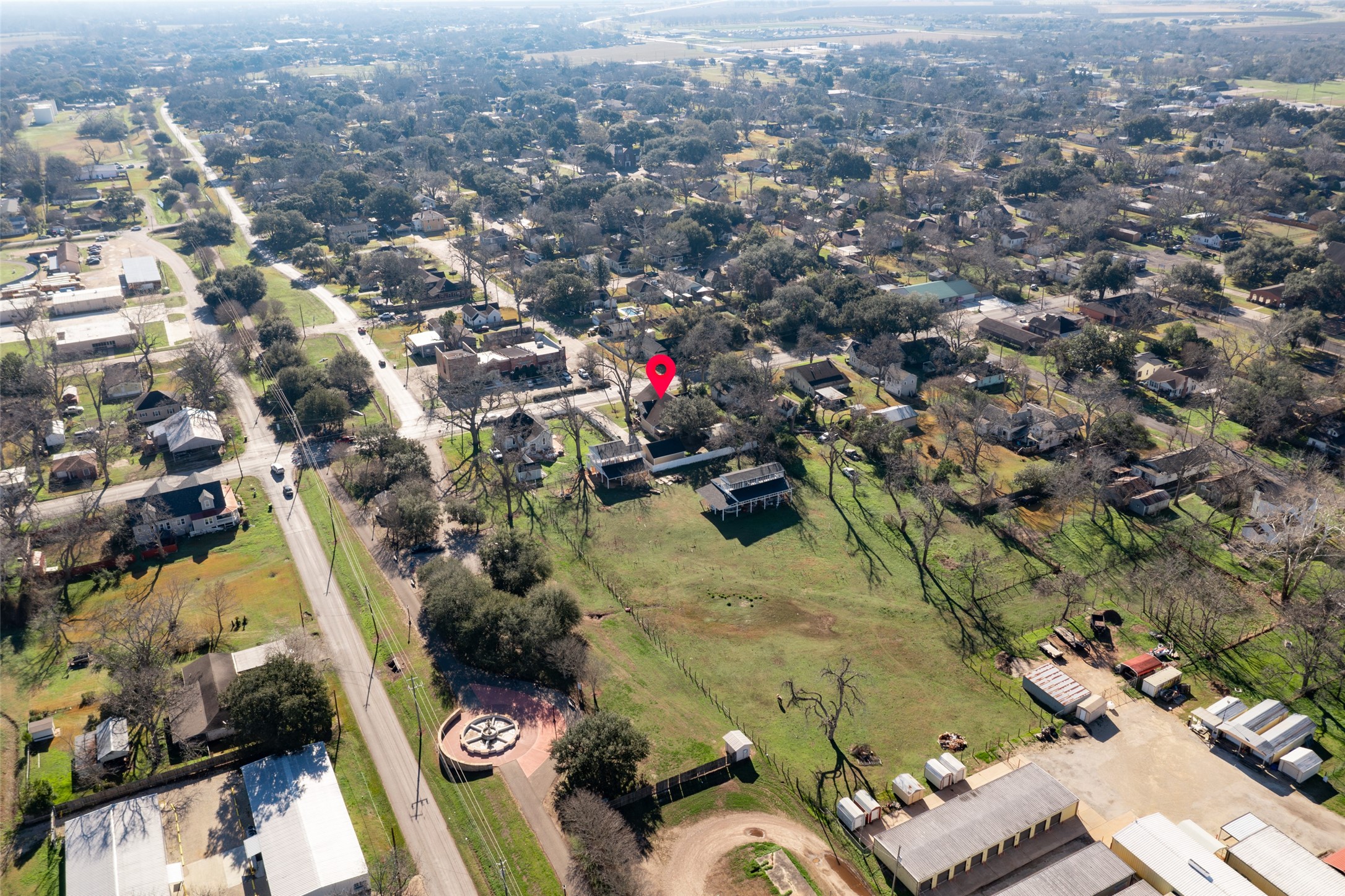 801 North Fulton Street Wharton, TX 77488 - Photo 42 of 43 Aerial wide with pin