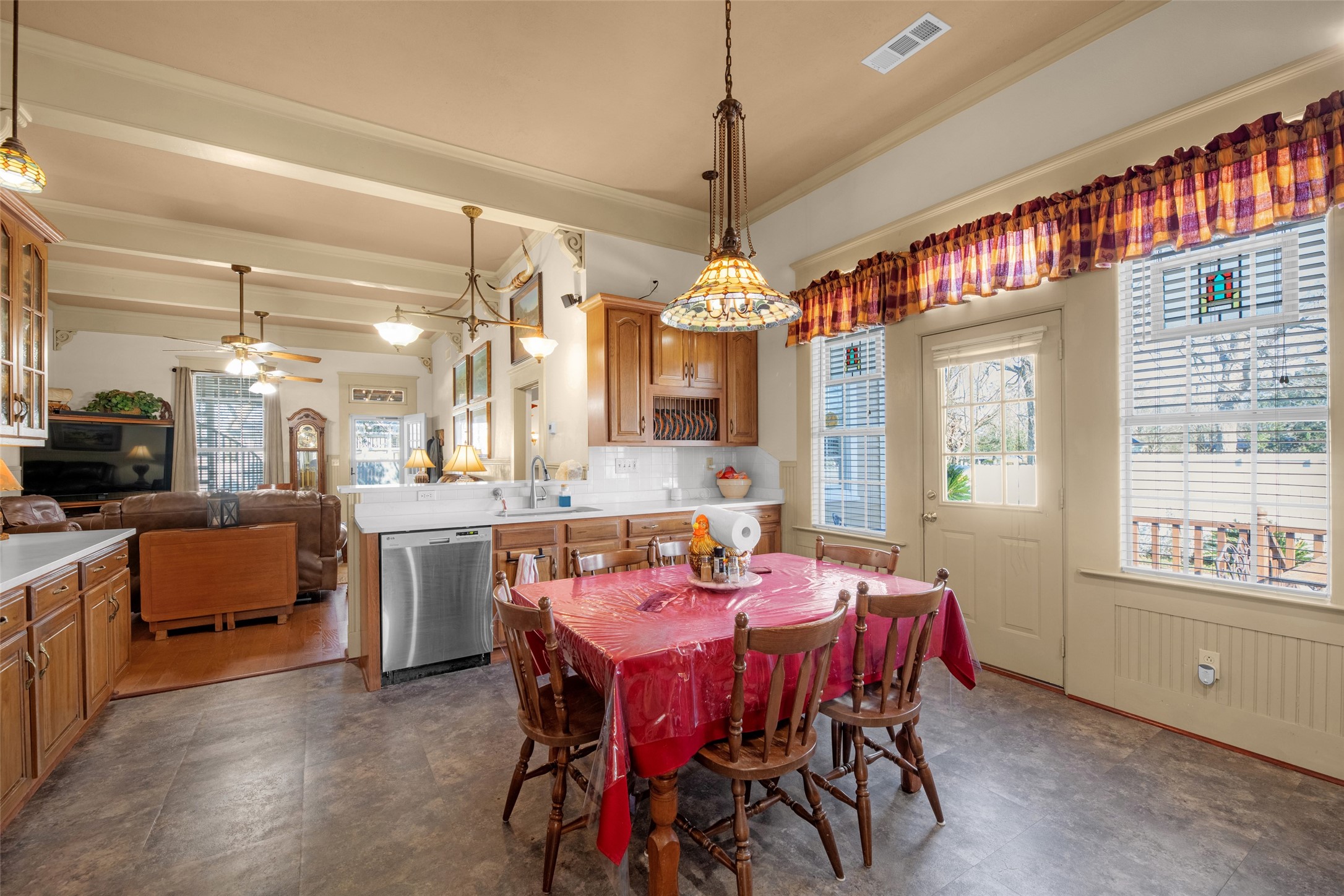 801 North Fulton Street Wharton, TX 77488 - Photo 9 of 43 a view of a dining room with furniture window and wooden floor