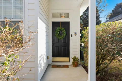 a view of front door of house
