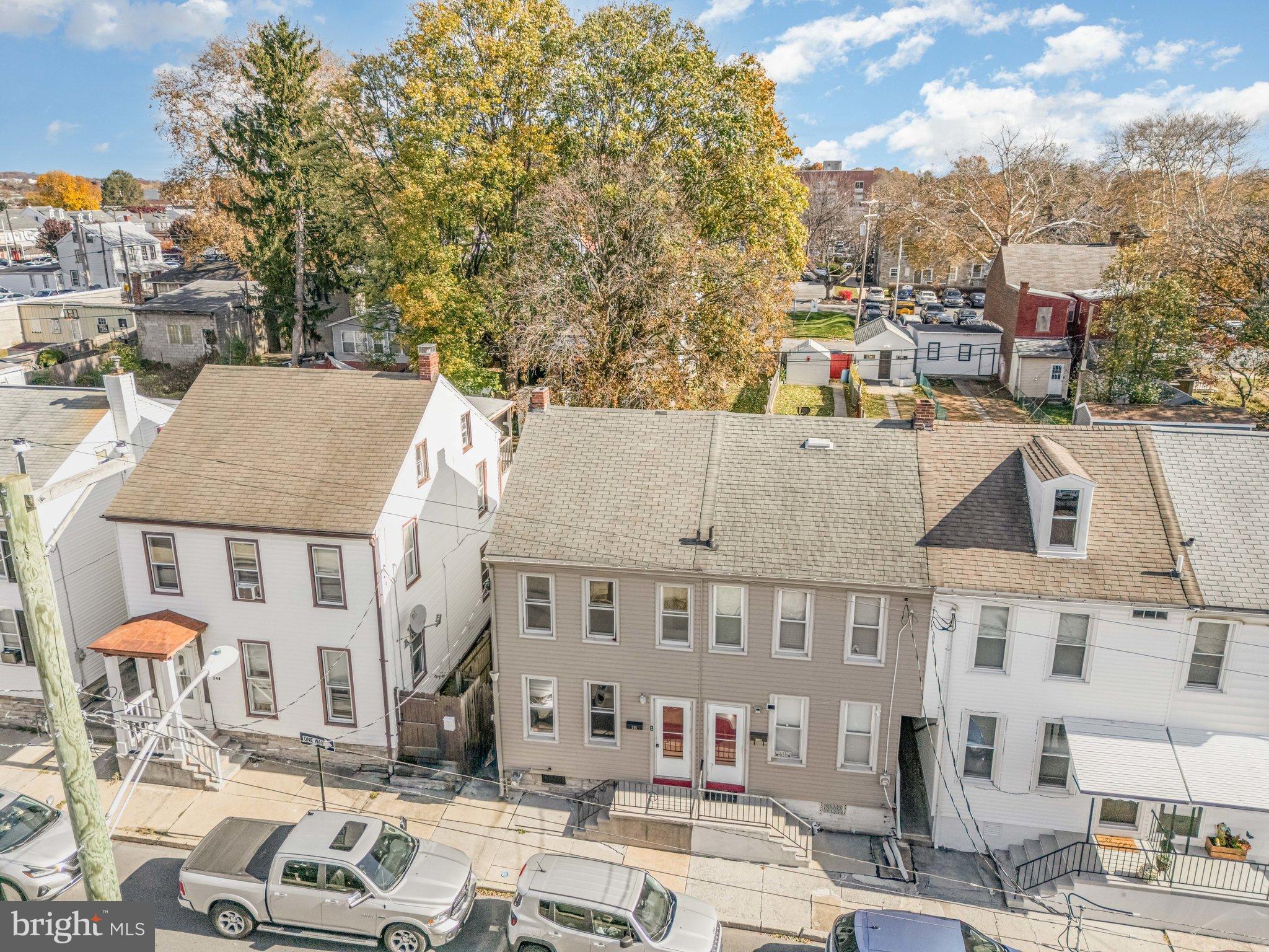 248 South 5th Street Lebanon, PA 17042 - Photo 3 of 35 Charming row of homes under a bright sky.