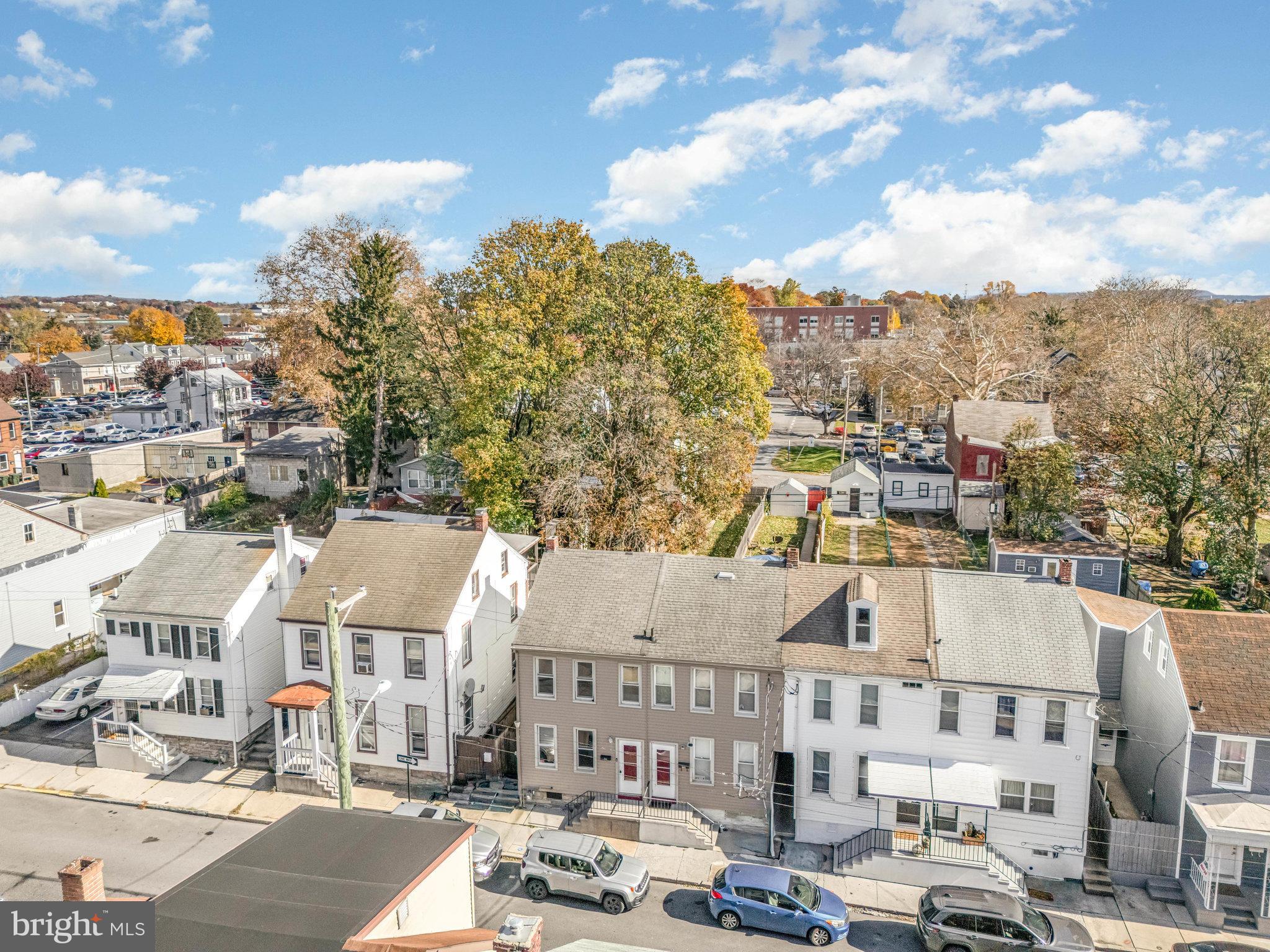 248 South 5th Street Lebanon, PA 17042 - Photo 4 of 35 Charming row of homes under a bright sky.