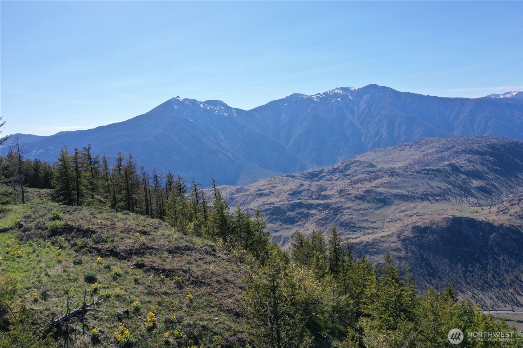 111 Ellemeham Mountain Road Oroville, WA 98844 - Photo 26 of 32 a view of a dry field with mountains in the background