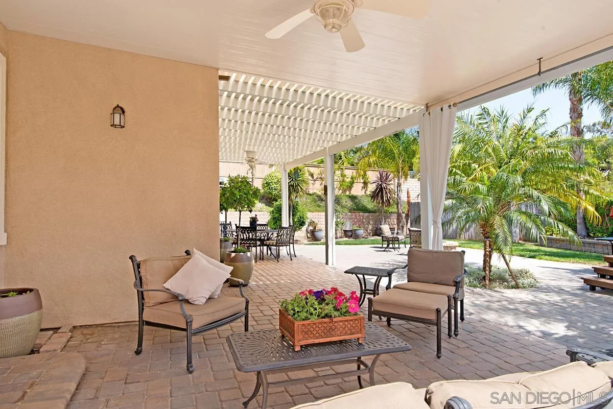 1121 Ocean Ridge Court Oceanside, CA 92056 - Photo 25 of 30 a outdoor space with patio couch and a potted plant