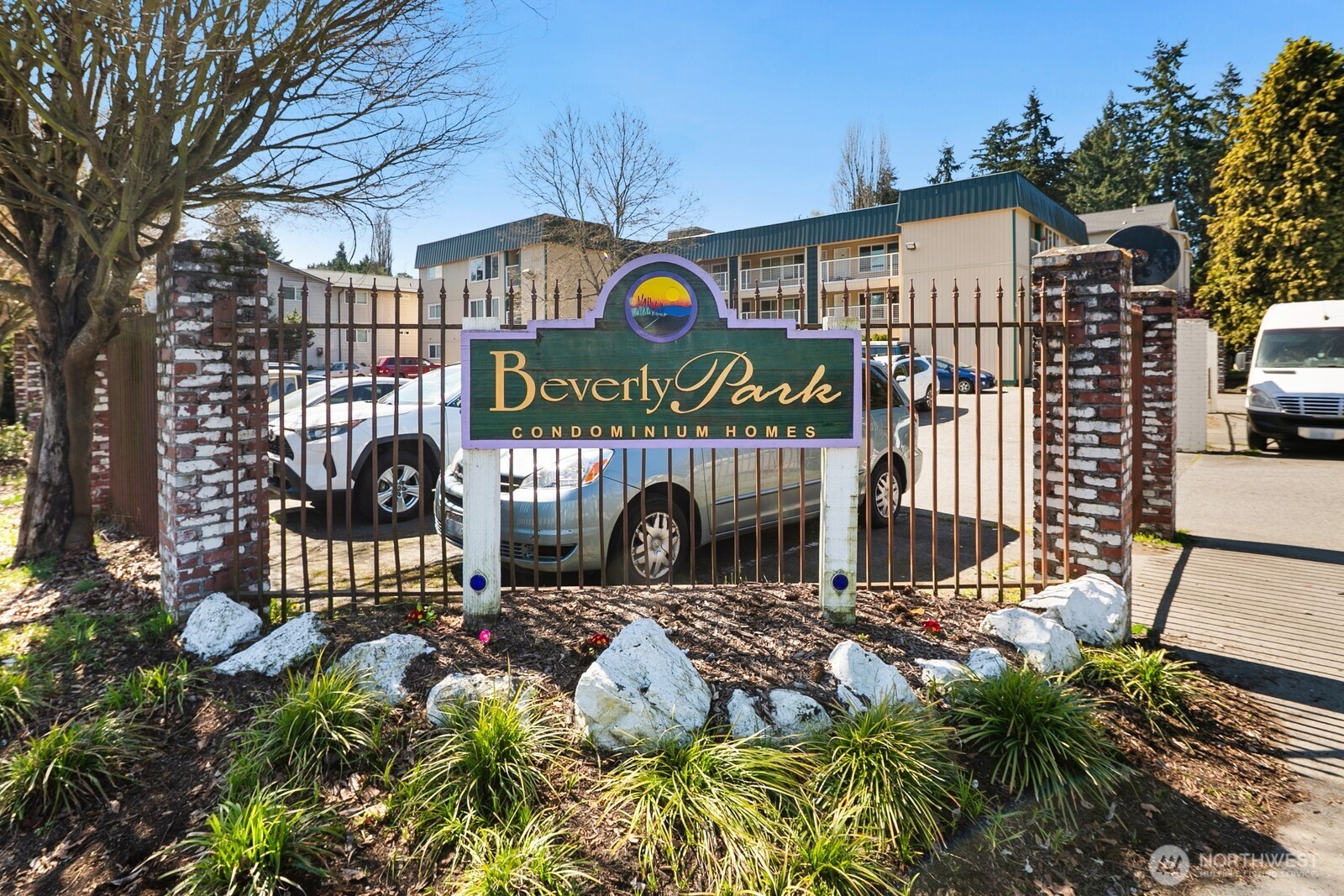 a sign on the side of a building