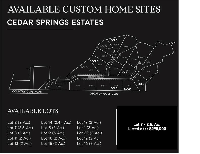 Lot 7 Cedar Springs Drive Decatur, TX 76234 - Photo 1 of 1 Gallery Image 1