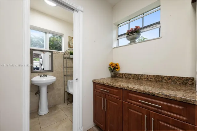 a view of a storage and utility room