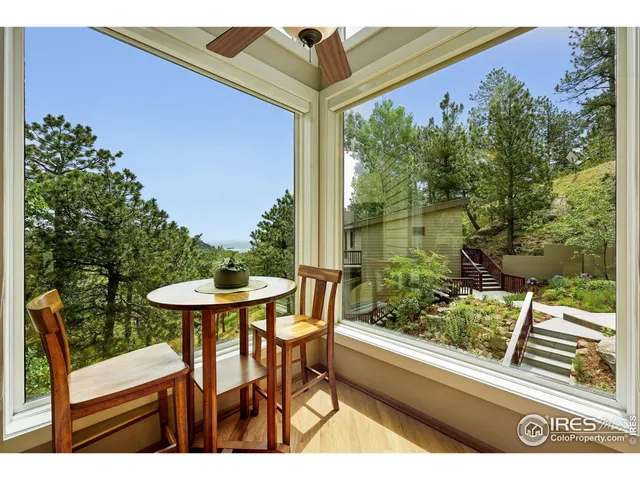 a view of a outdoor seating area