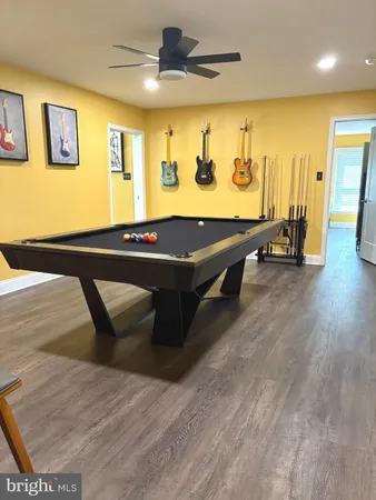 a living room with a table