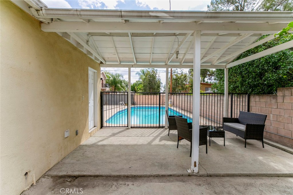 13166 Aztec Street Sylmar, CA 91342 - Photo 33 of 48 a garden view with a seating space