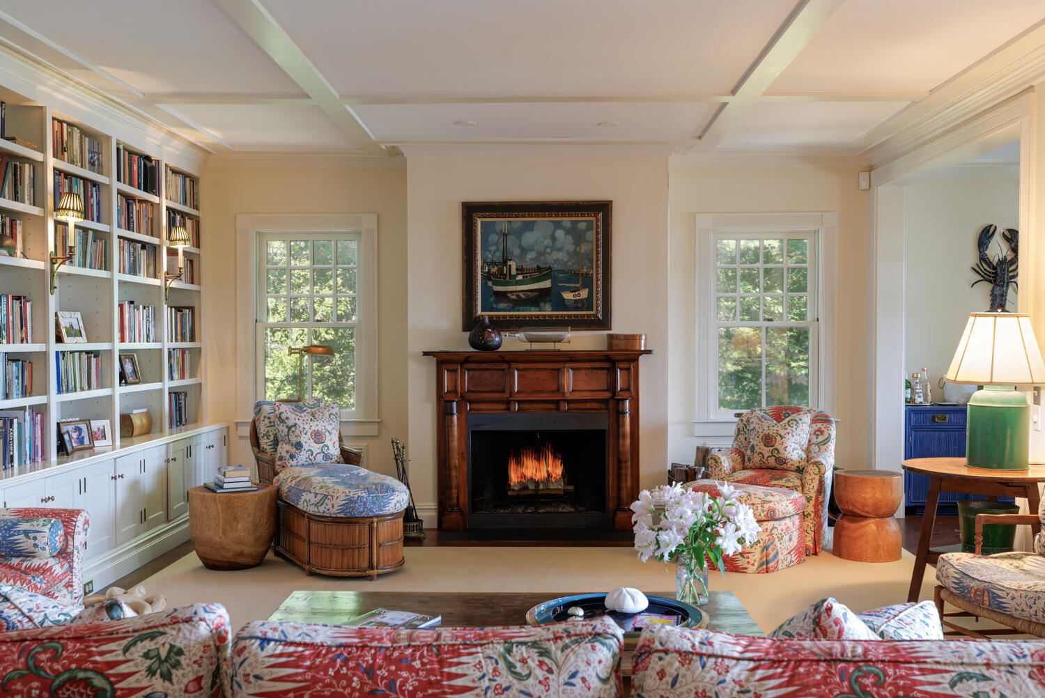 49 Harborside Road Mount Desert, ME 04662 - Photo 6 of 35 lr to fireplace