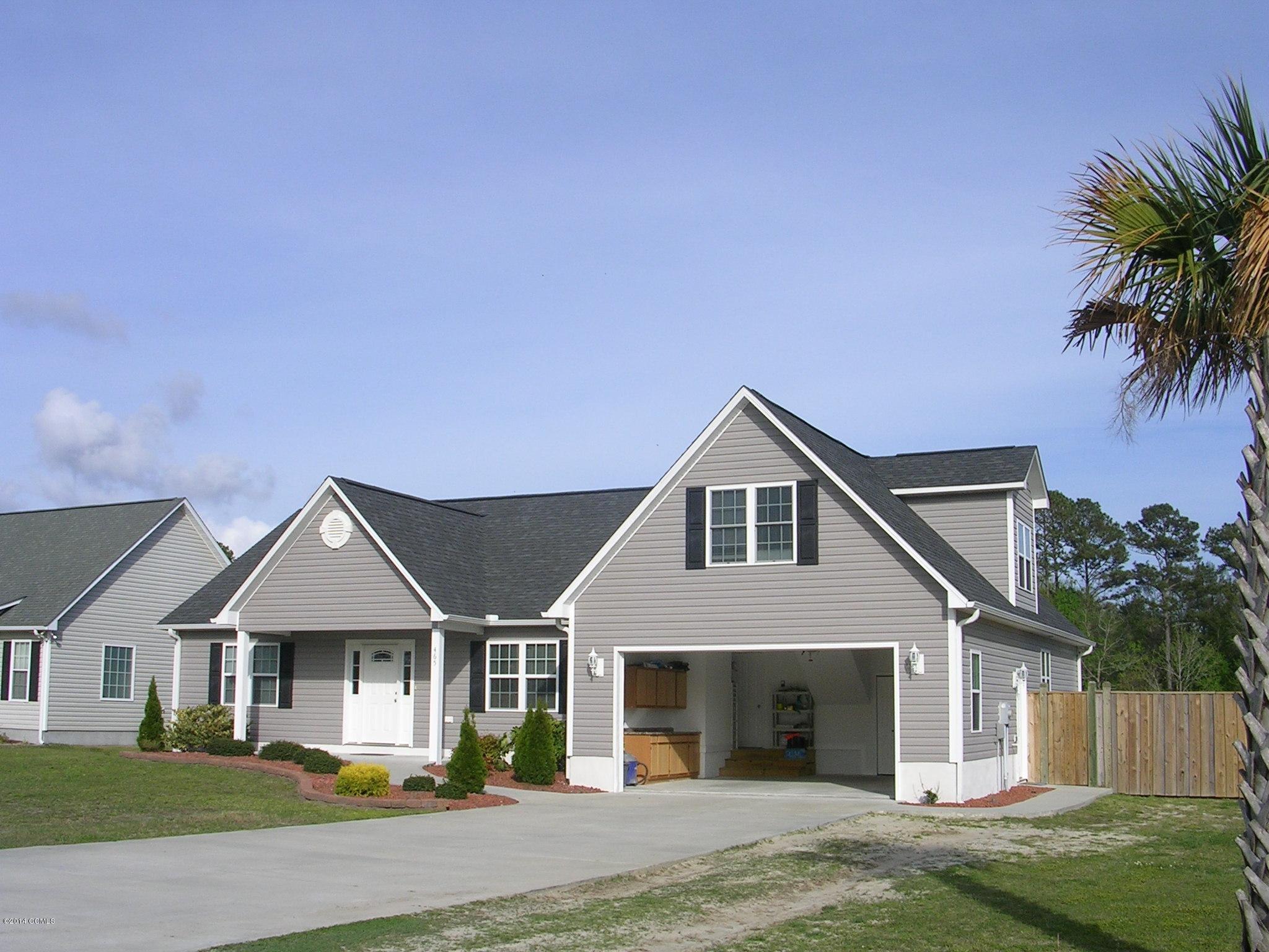 465 Nine Foot Road Newport, NC 28570 - Photo 32 of 33 spacious garage w/view of side dormer
