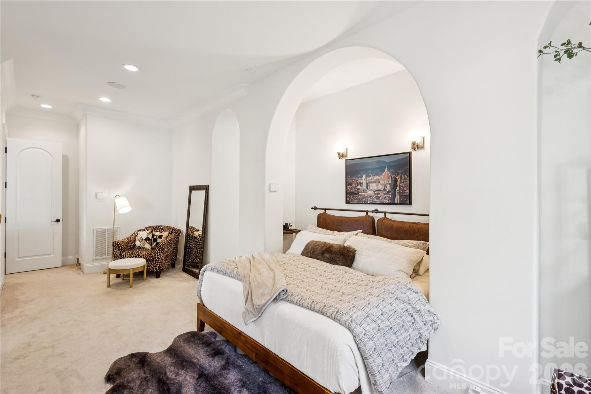 9184 Greenwood Road Terrell, NC 28682 - Photo 38 of 48 a bedroom with a bed and a couch