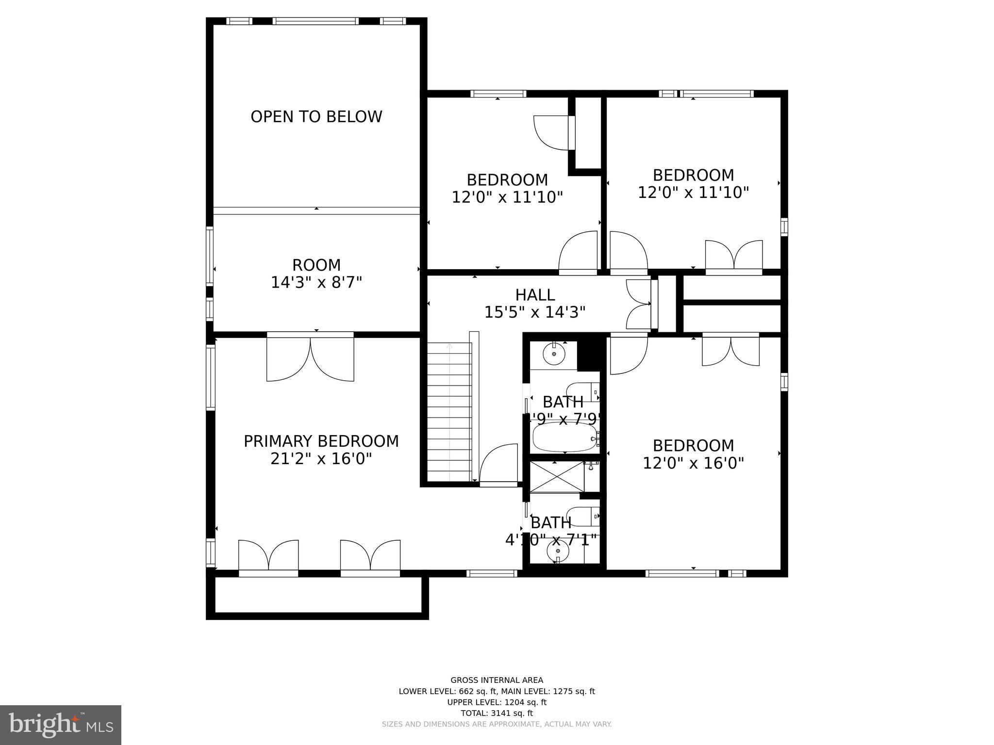 8704 Streamview Road Potomac, MD 20854 - Photo 30 of 32 Upper Level Floor Plan