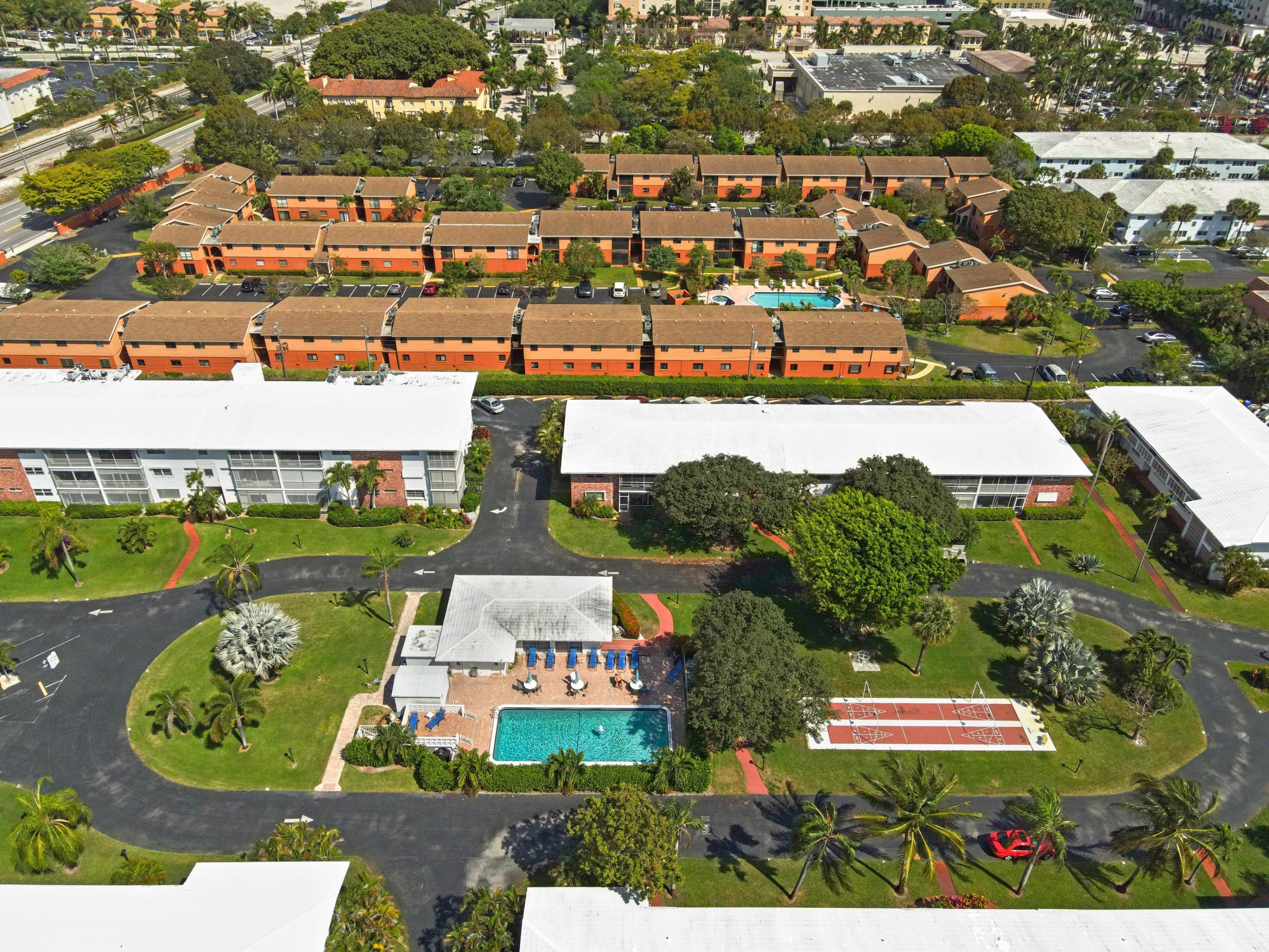 15 Southeast 13th Street, Unit B2 Boca Raton, FL 33432 - Photo 13 of 24 Aerial Pool View