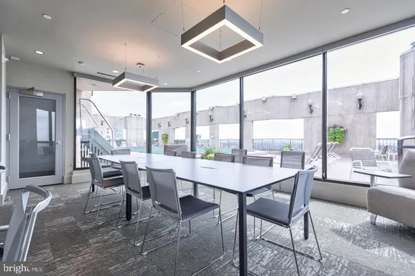 a view of a dining room and livingroom view