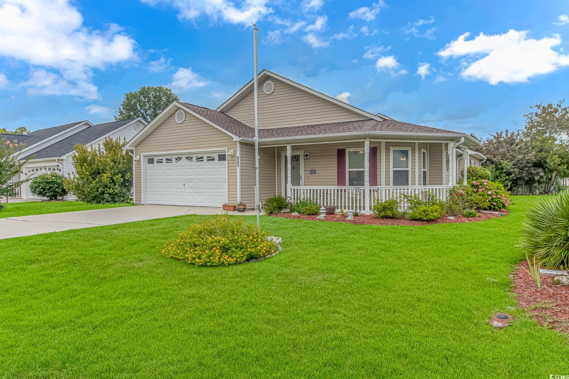 441 Plymouth Loop Longs, SC 29568 - Photo 4 of 33 View of front facade featuring a front lawn, drive