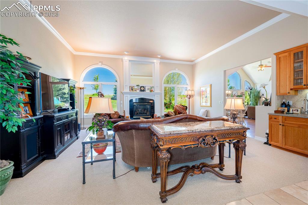 8760 Ridgepointe Drive Castle Pines, CO 80108 - Photo 15 of 50 a view of a dining room with furniture