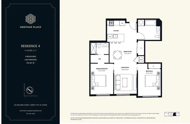 $570,000 | 35 Orchard Street, Unit 604, Jersey City, NJ 07306