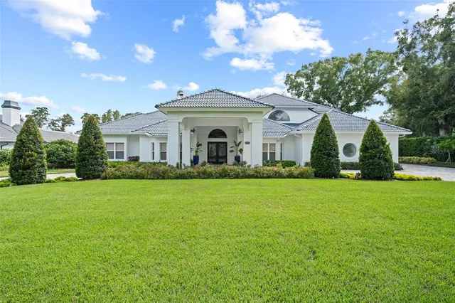 a view of a house with a porch