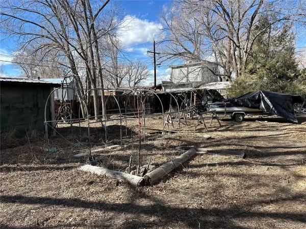 a view of outdoor space with seating