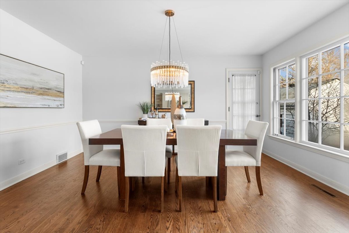 143 Firth Road Inverness, IL 60067 - Photo 12 of 38 a dining room with furniture window wooden floor