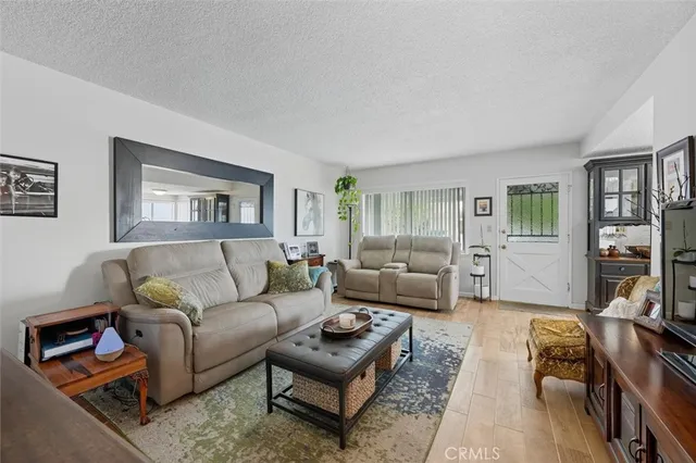 a living room with furniture and a couch