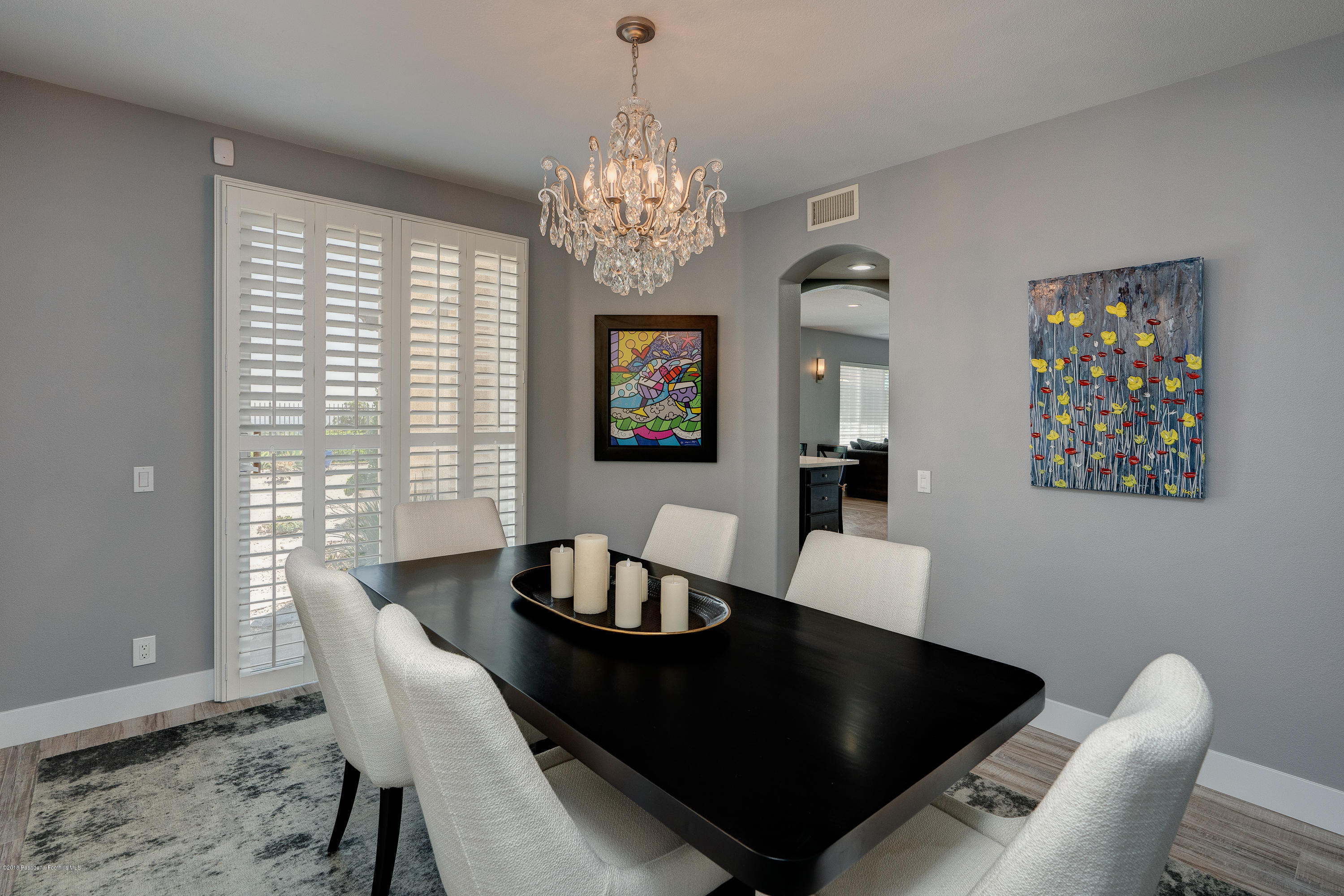 3503 Giddings Ranch Road Altadena, CA 91001 - Photo 11 of 75 a view of a dining room with furniture and chandelier