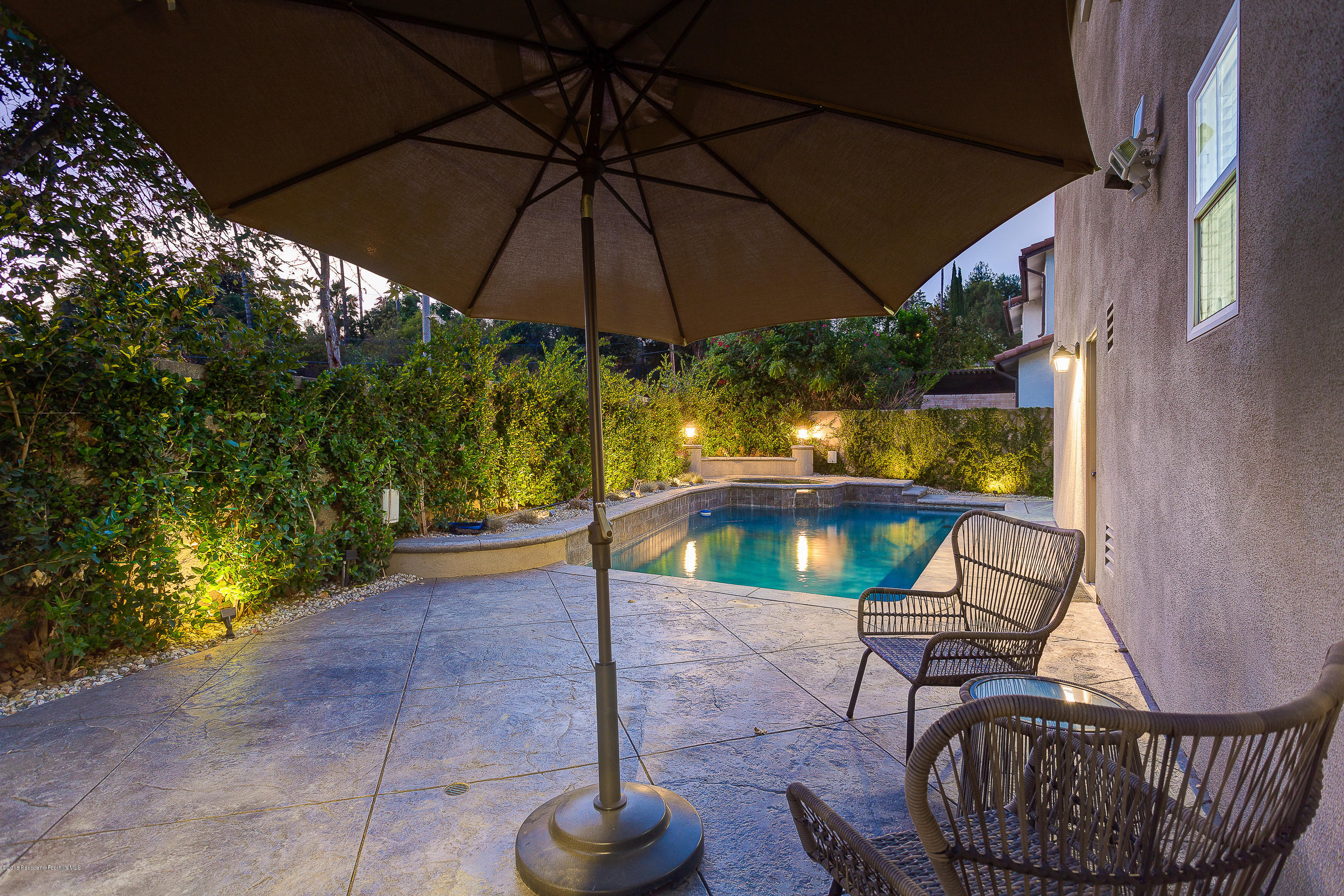 3503 Giddings Ranch Road Altadena, CA 91001 - Photo 59 of 75 a view of swimming pool with a patio and fire pit