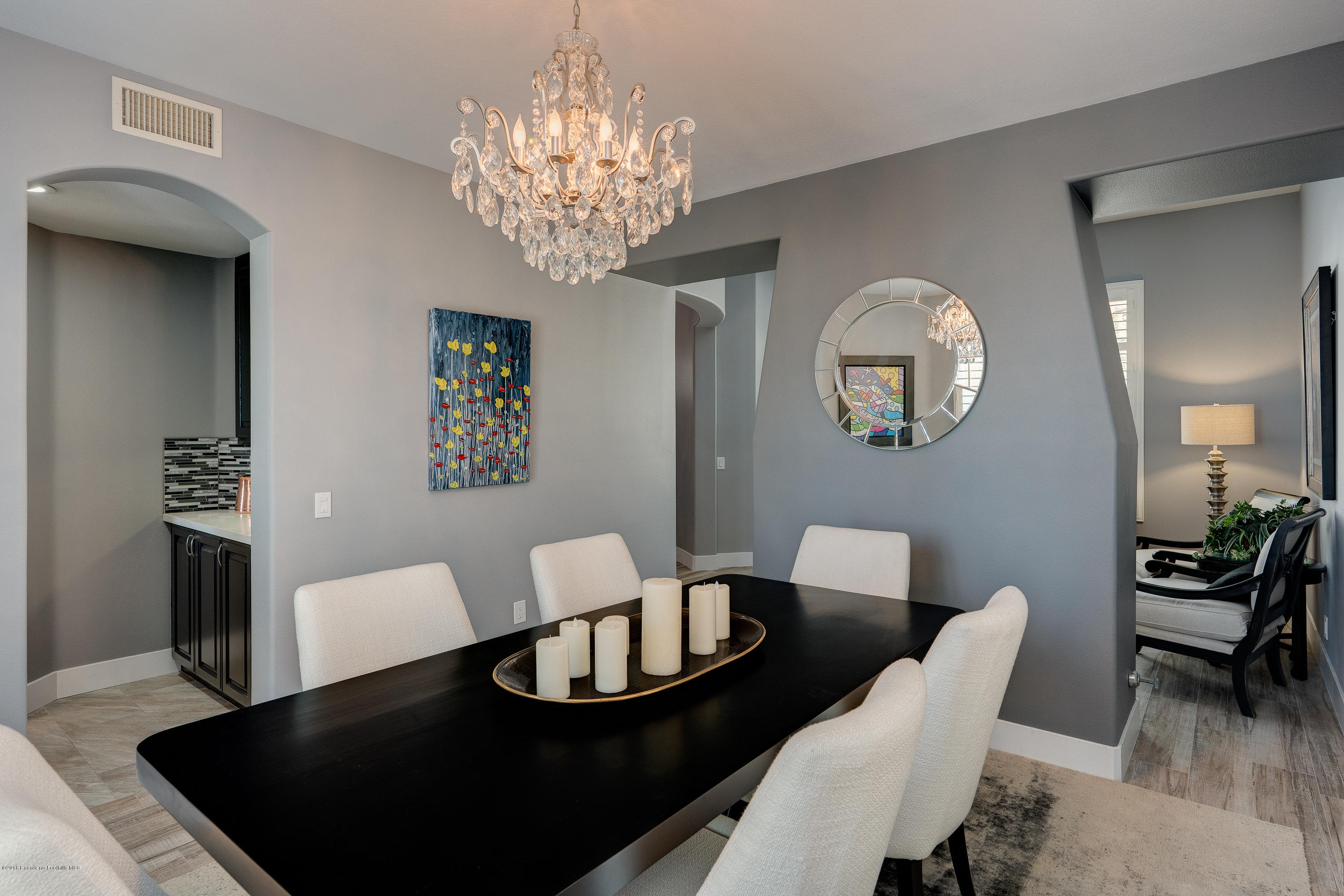 3503 Giddings Ranch Road Altadena, CA 91001 - Photo 10 of 75 a view of a dining room with furniture and chandelier