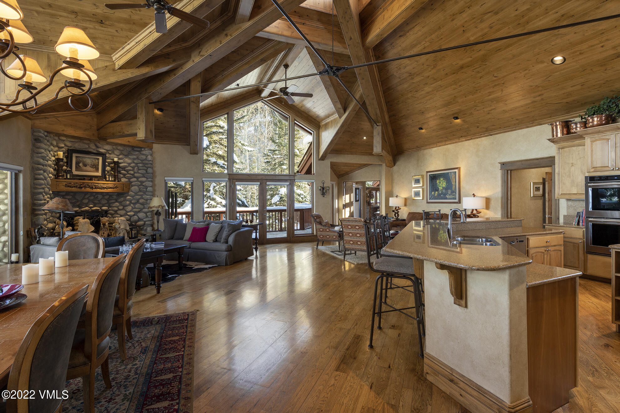 1944 Sunburst Drive, Unit A&B Vail, CO 81657 - Photo 21 of 37 a view of a living room and dining room
