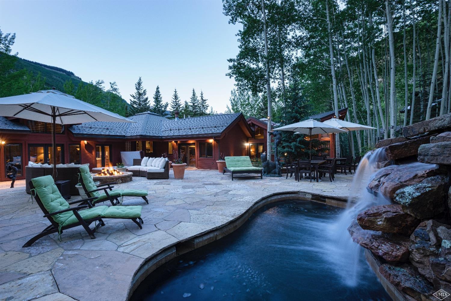 1944 Sunburst Drive, Unit A&B Vail, CO 81657 - Photo 24 of 37 a view of swimming pool with sitting area and furniture
