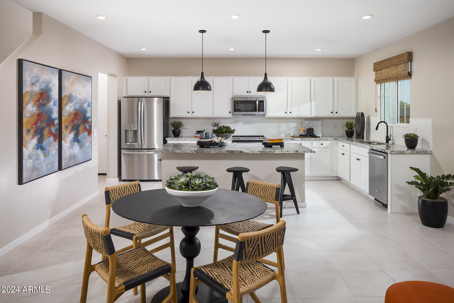 2451 West Rowel Road Phoenix, AZ 85085 - Photo 4 of 18 Plan 1 Model Kitchen-Dining