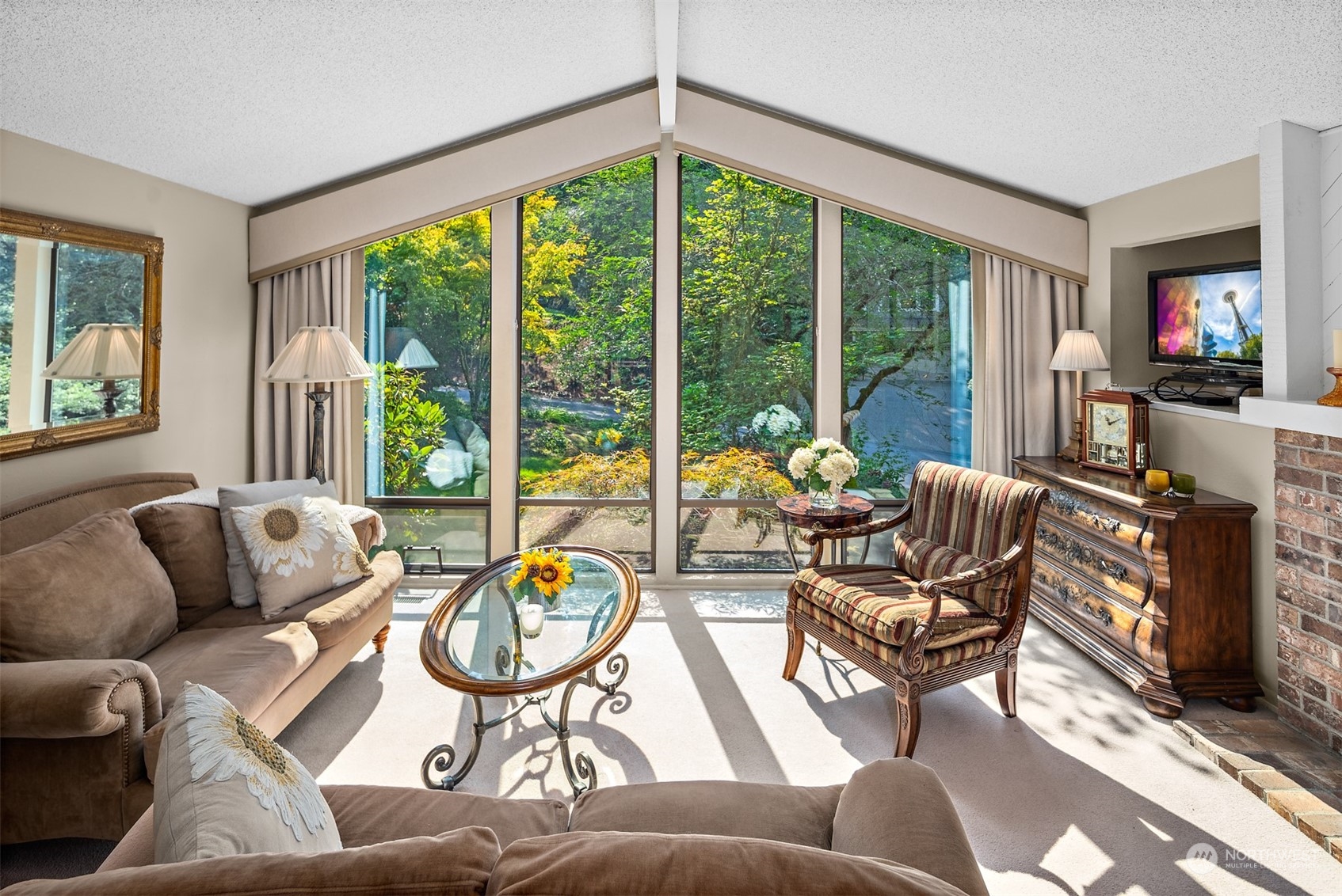 175 Mt Si Place Northwest Issaquah, WA 98027 - Photo 5 of 35 a living room with furniture and a floor to ceiling window